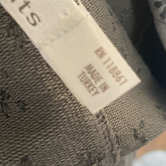 Oui Moments Jacket‎ Womens 8 Cotton Knit Blazer Olive Green Single Breasted - Picture 8 of 12